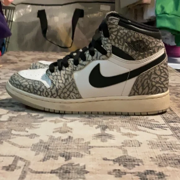 Jordan | Shoes | Jordan Kids Sneakers Black White Tan | Poshmark display picture 3